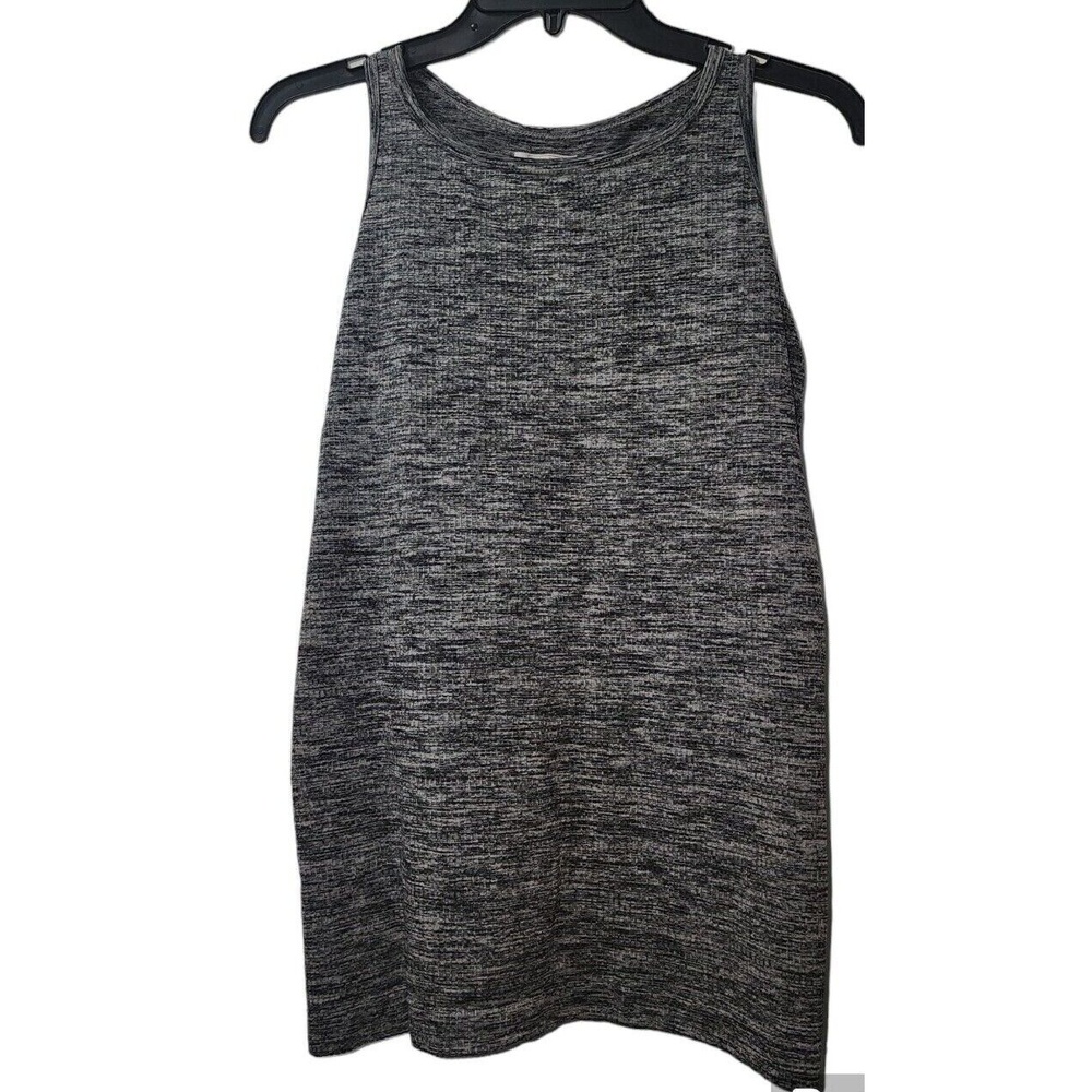 Athleta Tank Dress Heathered Racerback Sleeveless Casual Comfy‎ Size L